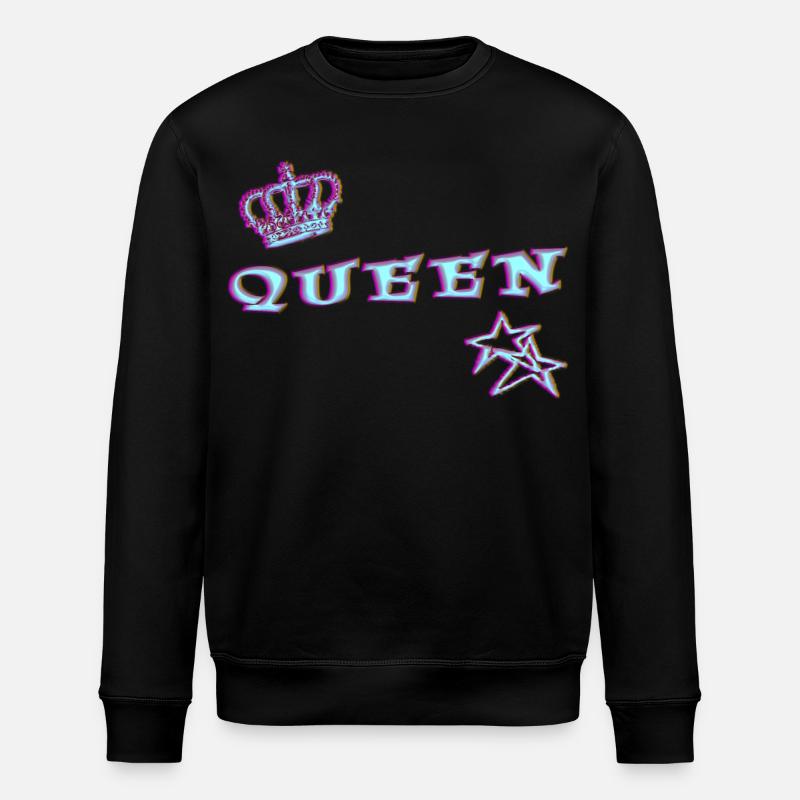 queen - Stanley/Stella ROLLER Unisex Organic Sweatshirt - black