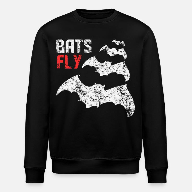 Bats Fly - Stanley/Stella Unisex Bio-Sweatshirt ROLLER - Schwarz
