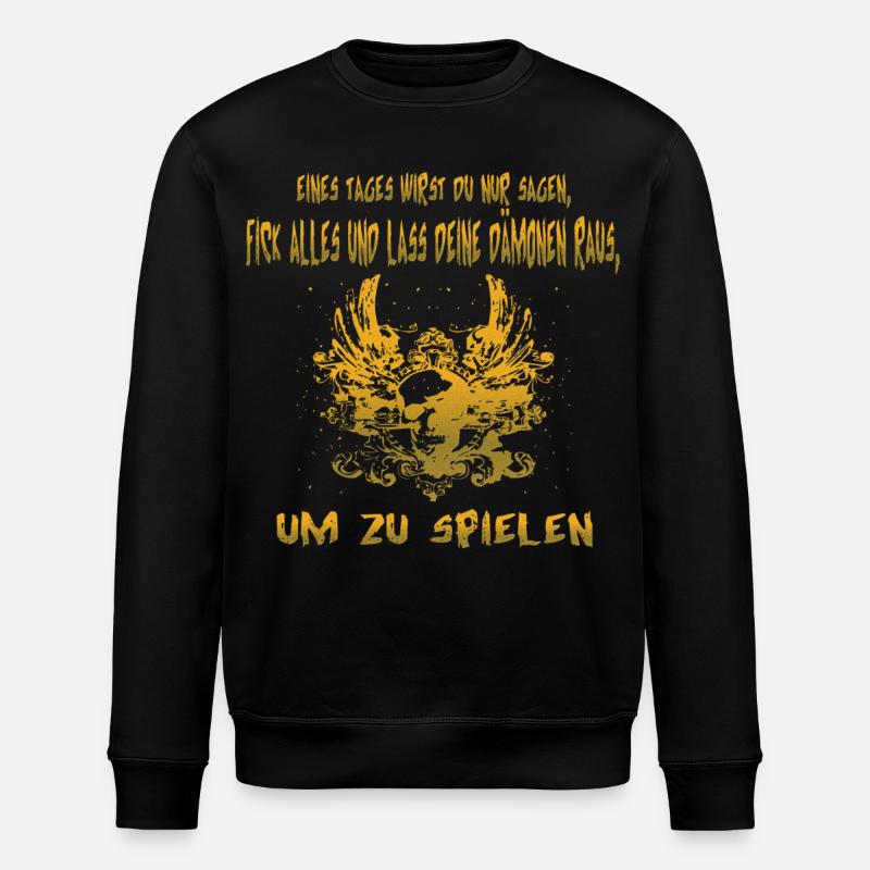 Dämon - Stanley/Stella Unisex Bio-Sweatshirt ROLLER - Schwarz