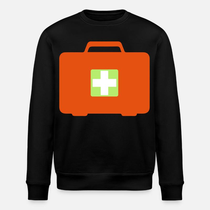 First aid kit - Stanley/Stella ROLLER Unisex Organic Sweatshirt - black