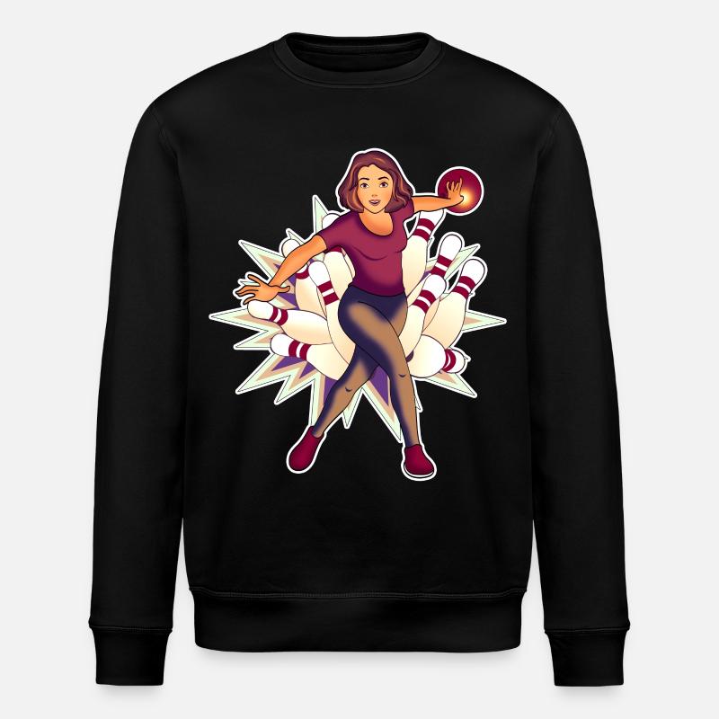 Bowling Queen - Design - Sweat bio ROLLER Stanley/Stella Unisexe - noir