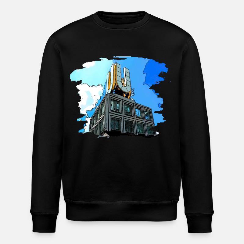 Dortmund U Turm Stadt - Stanley/Stella Unisex Bio-Sweatshirt ROLLER - Schwarz