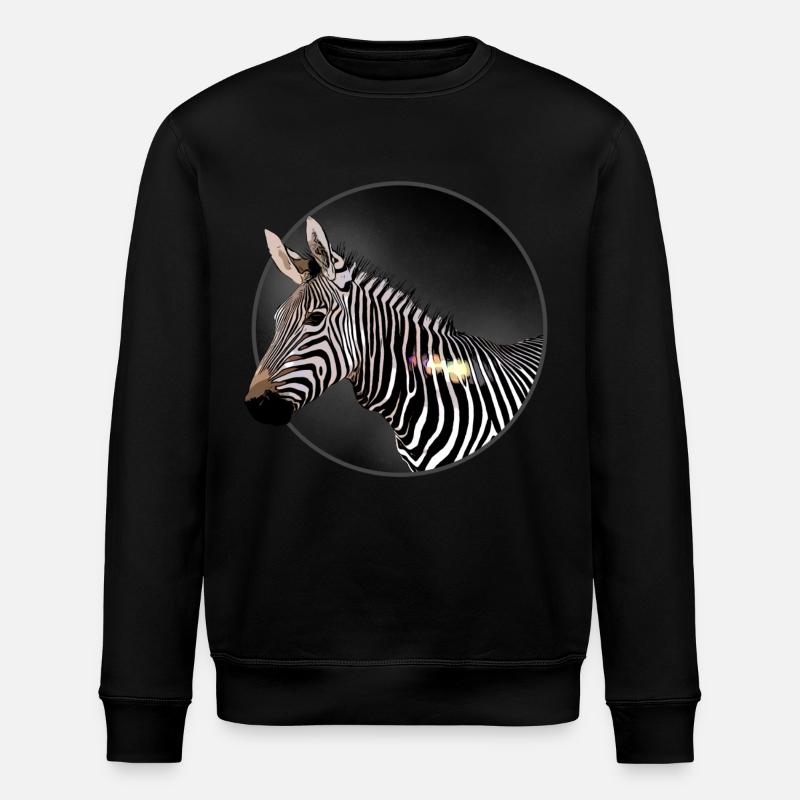 zebra - Stanley/Stella ROLLER Unisex Organic Sweatshirt - black