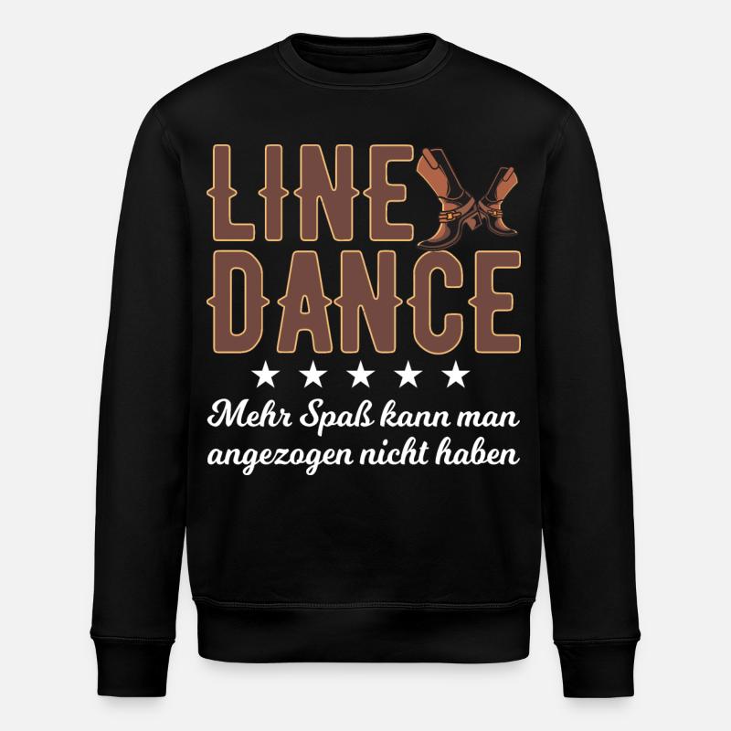 Linedance Spaß - Stanley/Stella Unisex Bio-Sweatshirt ROLLER - Schwarz