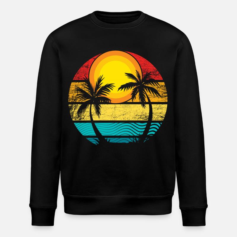 Sommer - Sonne - Sonnenschein - Stanley/Stella Unisex Bio-Sweatshirt ROLLER - Schwarz