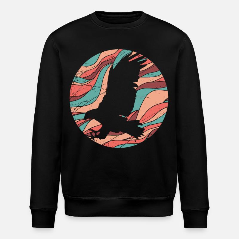 Greifvogel - Stanley/Stella Unisex Bio-Sweatshirt ROLLER - Schwarz