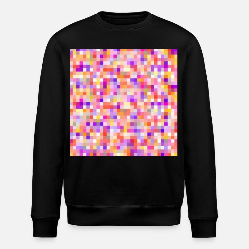 bunte Buttons farbige Buttons farbige Pins - Stanley/Stella Unisex Bio-Sweatshirt ROLLER - Schwarz