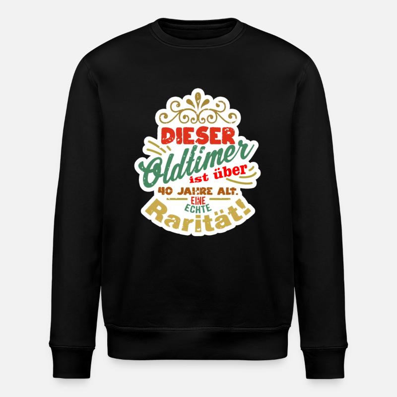 40 years old - Stanley/Stella ROLLER Unisex Organic Sweatshirt - black