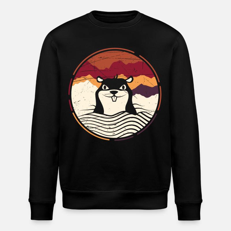 mole - Stanley/Stella ROLLER Unisex Organic Sweatshirt - black