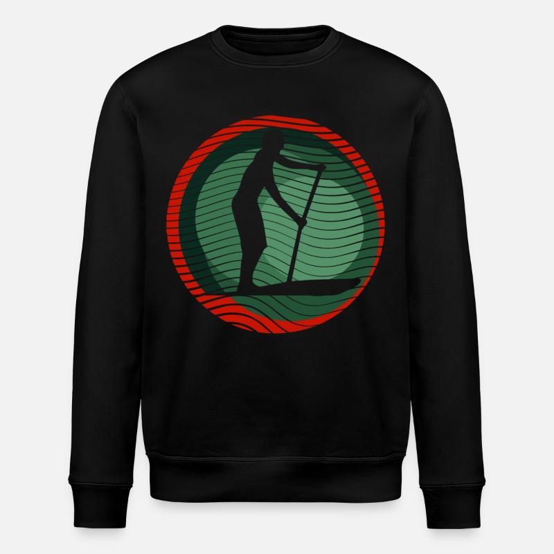 SUP - Surfing - Stanley/Stella Unisex Bio-Sweatshirt ROLLER - Schwarz