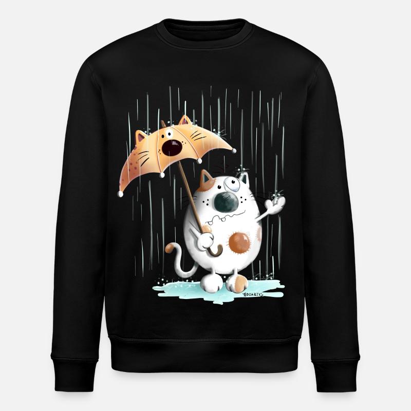 Rainy Day - Stanley/Stella ROLLER Unisex Organic Sweatshirt - black