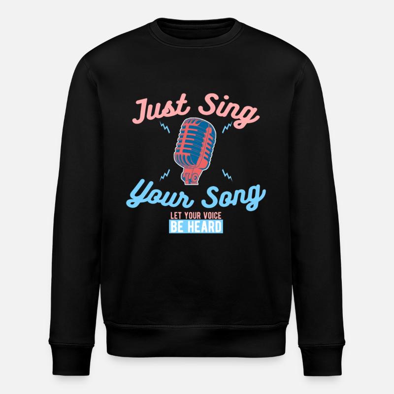 Karaoke - Stanley/Stella Unisex Bio-Sweatshirt ROLLER - Schwarz