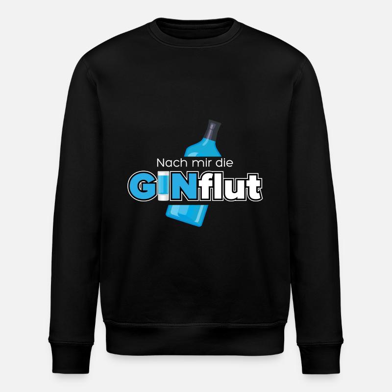 Nach mir die GINflut - Stanley/Stella Unisex Bio-Sweatshirt ROLLER - Schwarz