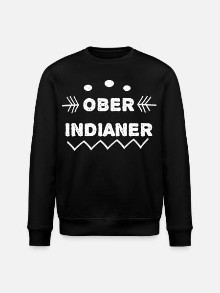 Ober Indianer Tribal Muster - Stanley/Stella Unisex Bio-Sweatshirt ROLLER - Schwarz