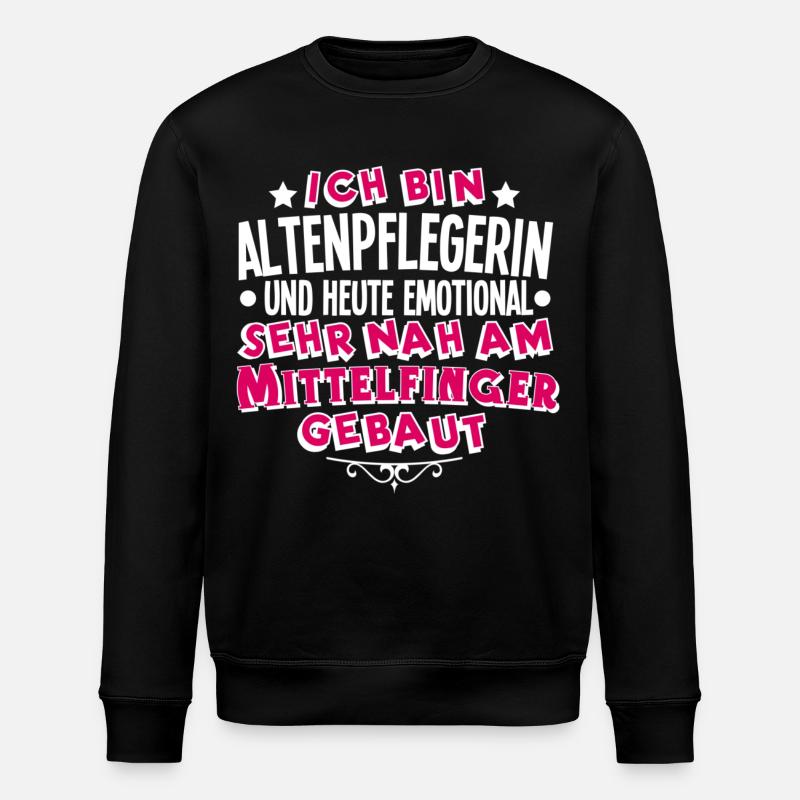 Altenpflegerin - Stanley/Stella Unisex Bio-Sweatshirt ROLLER - Schwarz
