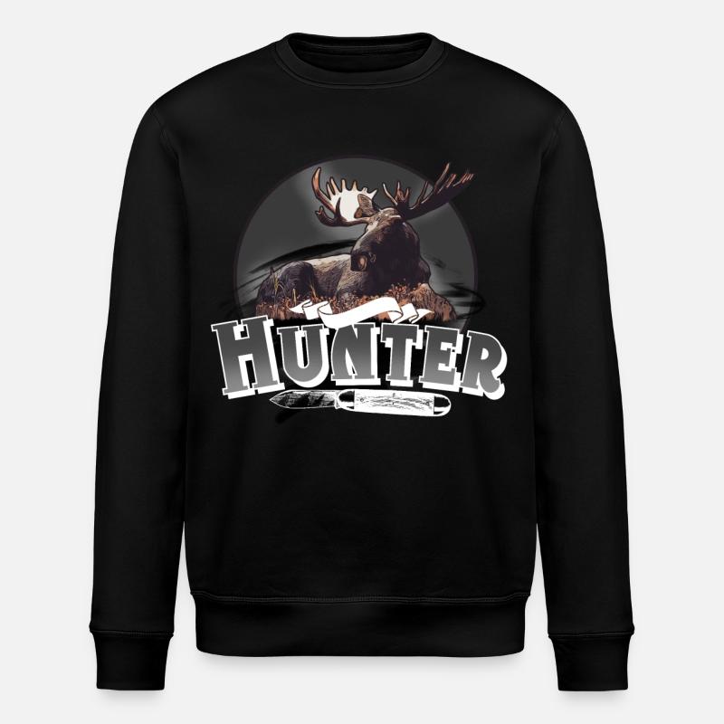 Chasseur chasseur chasse - Sweat bio ROLLER Stanley/Stella Unisexe - noir