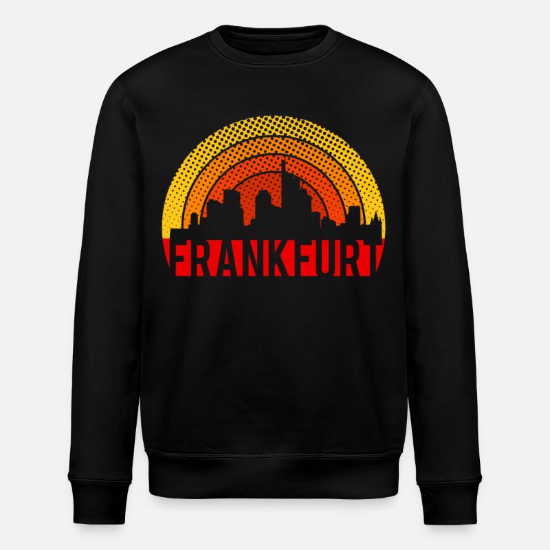 Skyline Francfort - Sweat bio ROLLER Stanley/Stella Unisexe - noir