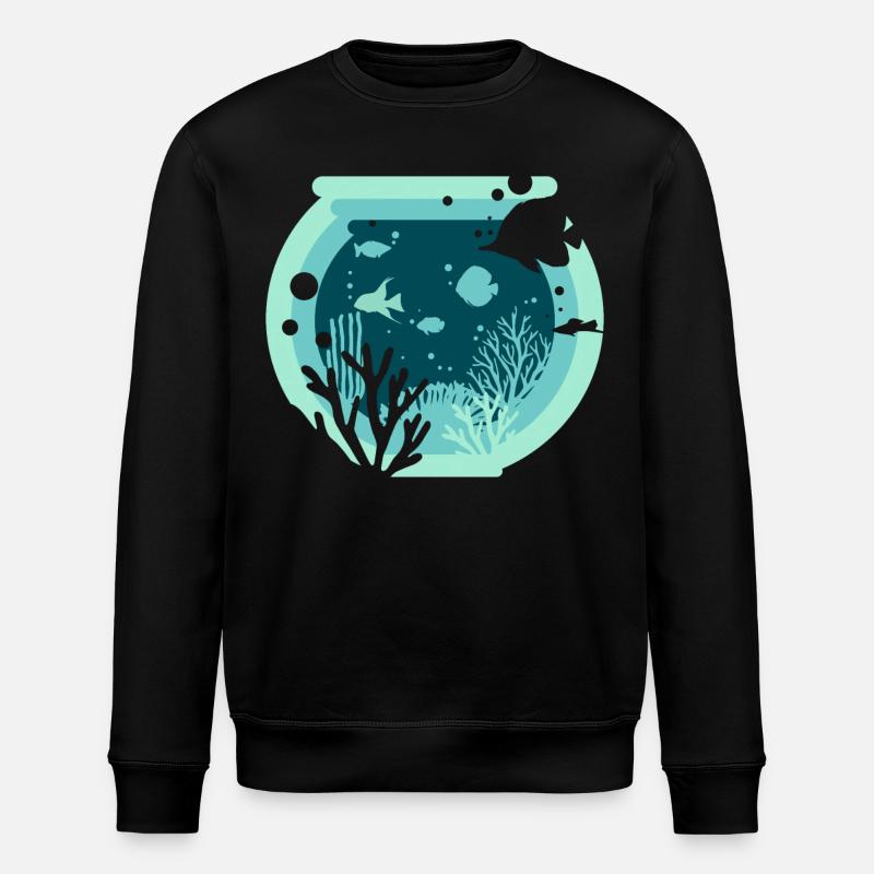 Aquarium - Aquaristik - Stanley/Stella Unisex Bio-Sweatshirt ROLLER - Schwarz