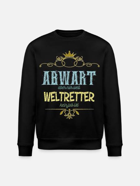 Abwart Weltretter - Stanley/Stella Unisex Bio-Sweatshirt ROLLER - Schwarz
