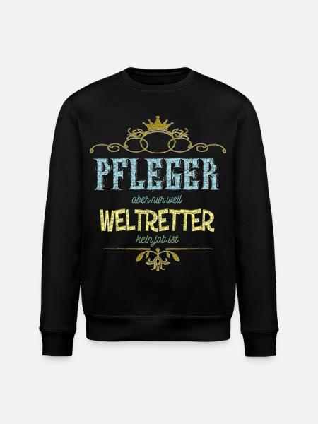 Pfleger Weltretter - Stanley/Stella Unisex Bio-Sweatshirt ROLLER - Schwarz
