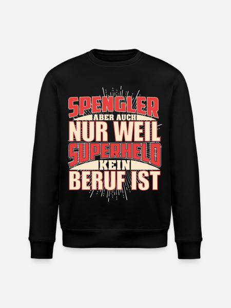 Spengler Superheld - Stanley/Stella Unisex Bio-Sweatshirt ROLLER - Schwarz