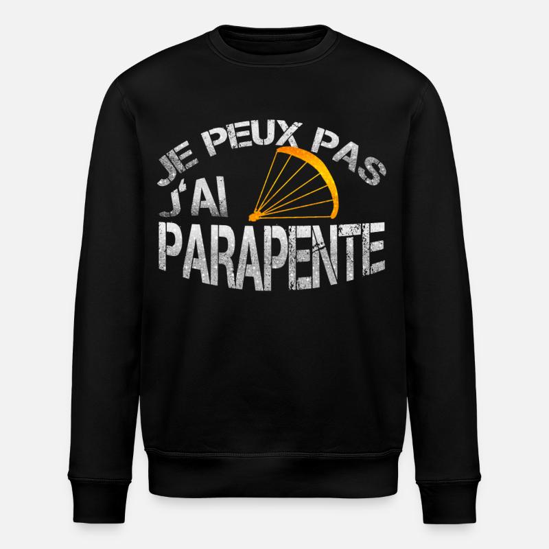 parapente - Stanley/Stella Unisex Bio-Sweatshirt ROLLER - Schwarz