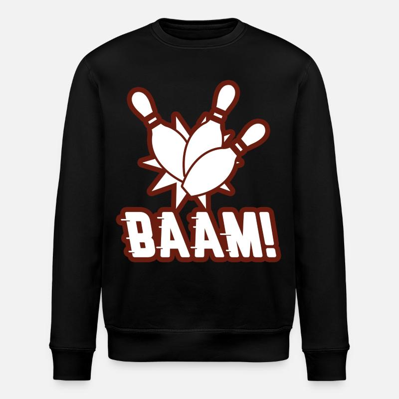 Bowling Strike - Stanley/Stella Unisex Bio-Sweatshirt ROLLER - Schwarz