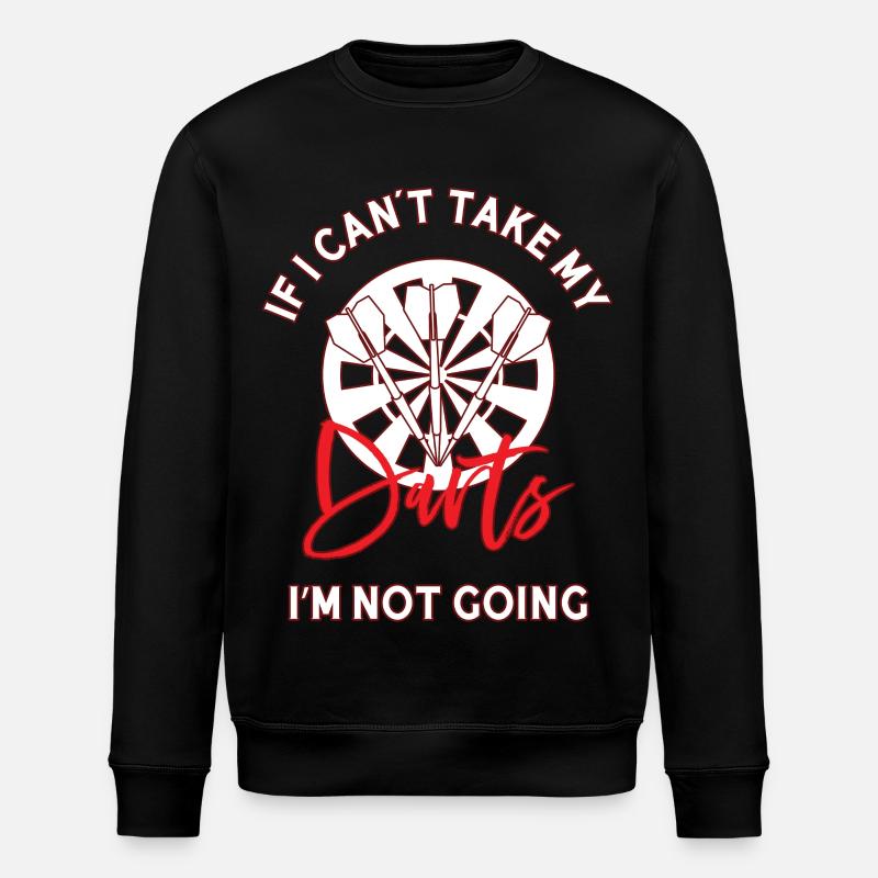 If I Can't Take My Darts - Stanley/Stella Unisex Bio-Sweatshirt ROLLER - Schwarz