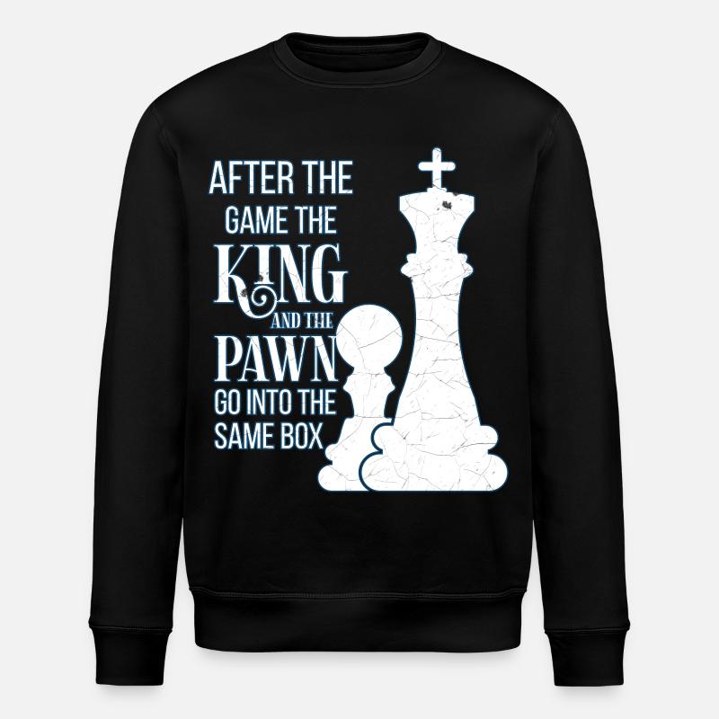 chess - Stanley/Stella ROLLER Unisex Organic Sweatshirt - black