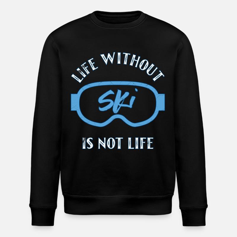 Ski Sport - Stanley/Stella Unisex Bio-Sweatshirt ROLLER - Schwarz