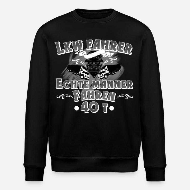 Lkw Fahrer - Stanley/Stella Unisex Bio-Sweatshirt ROLLER - Schwarz