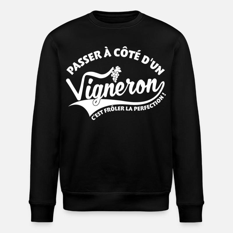 Winemaker Perfection - Stanley/Stella ROLLER Unisex Organic Sweatshirt - black