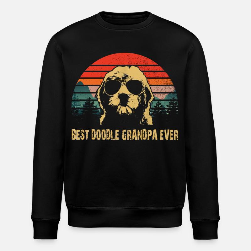 meilleur papy doodle jamais - Sweat bio ROLLER Stanley/Stella Unisexe - noir