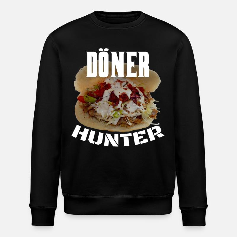 Döner Kebab Hunter - Stanley/Stella Unisex Bio-Sweatshirt ROLLER - Schwarz