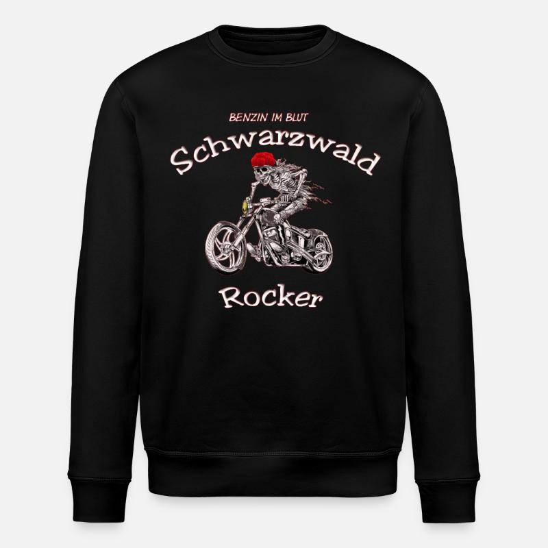 Schwarzwald Skelett-Rocker - Stanley/Stella Unisex Bio-Sweatshirt ROLLER - Schwarz