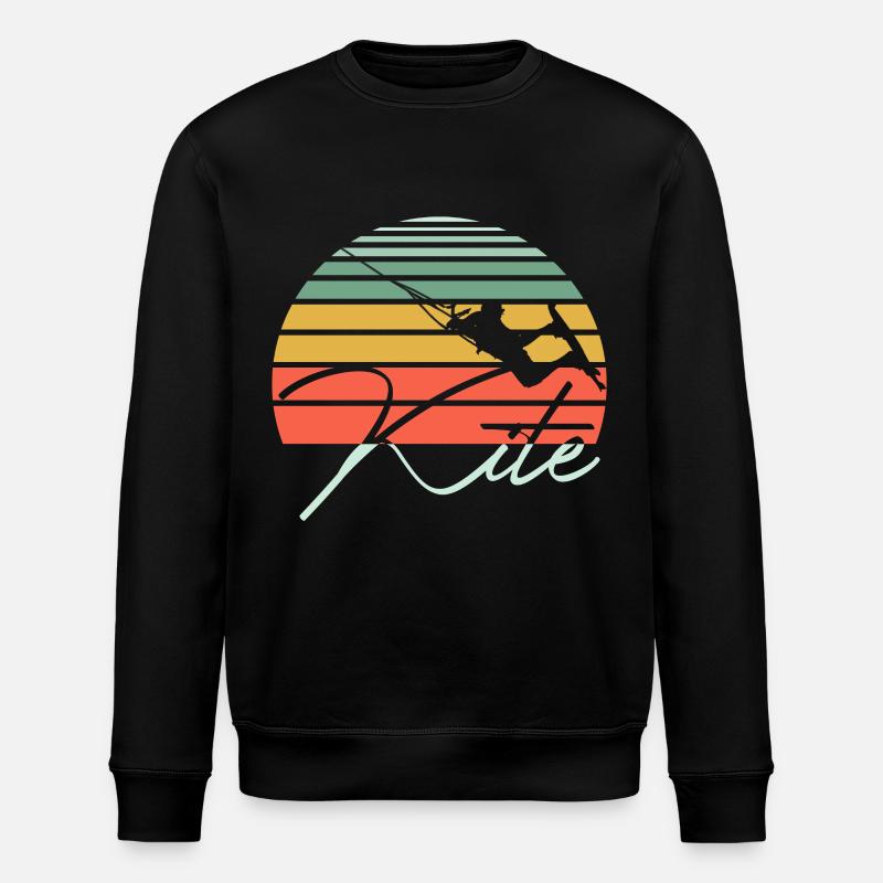Kitesurf kite surfers - Sweat bio ROLLER Stanley/Stella Unisexe - noir