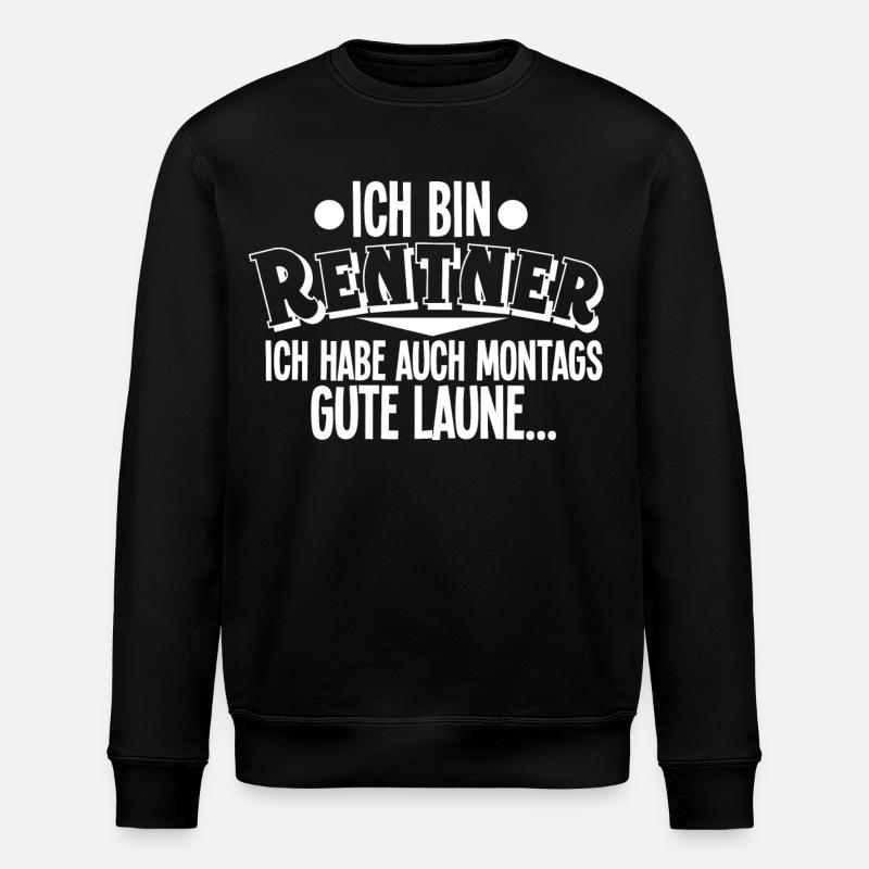 Rentner - Stanley/Stella Unisex Bio-Sweatshirt ROLLER - Schwarz