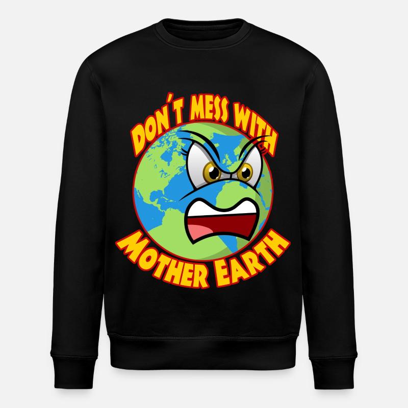 Climate Planet B Climate Protection Greta - Stanley/Stella ROLLER Unisex Organic Sweatshirt - black