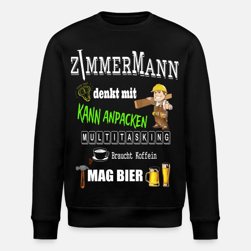 Zimmermann - Stanley/Stella Unisex Bio-Sweatshirt ROLLER - Schwarz