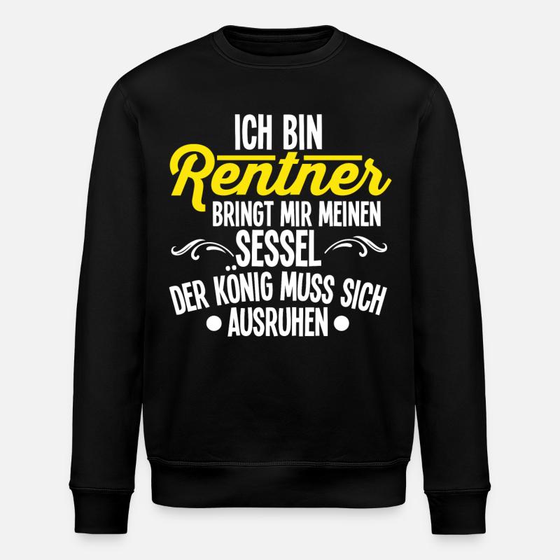 Rentner - Stanley/Stella Unisex Bio-Sweatshirt ROLLER - Schwarz