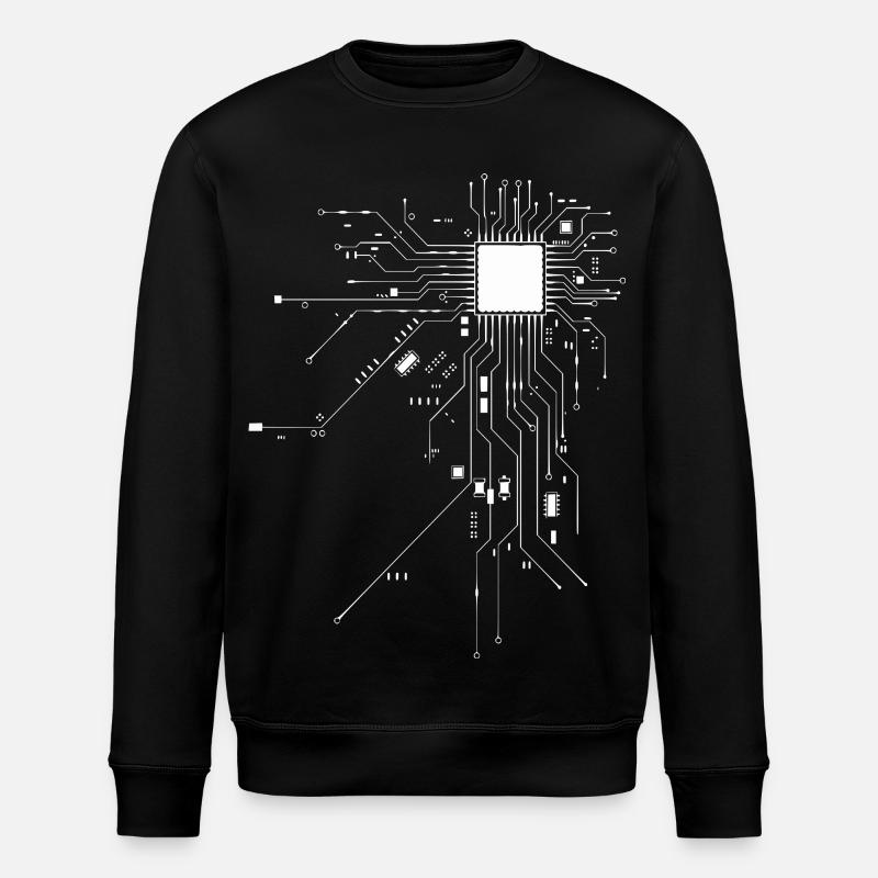 Hacker Cyberkriminalität - Stanley/Stella Unisex Bio-Sweatshirt ROLLER - Schwarz
