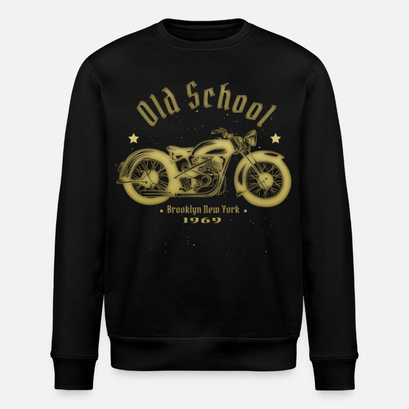 Old School Biker 1969 - Stanley/Stella Unisex Bio-Sweatshirt ROLLER - Schwarz