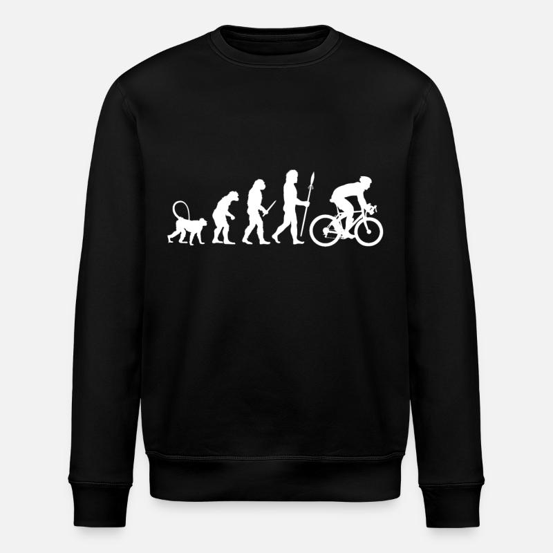 Evolution cyclists - Stanley/Stella ROLLER Unisex Organic Sweatshirt - black