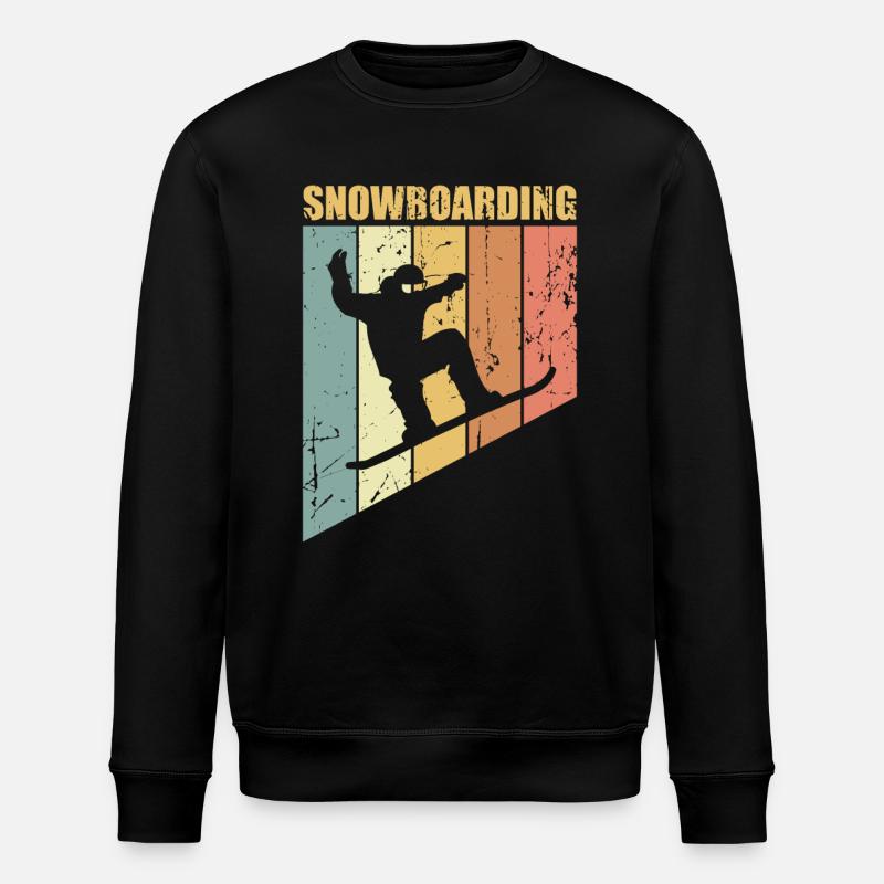 Snowboarding Snowboarding Snowboarding - Stanley/Stella Unisex Bio-Sweatshirt ROLLER - Schwarz