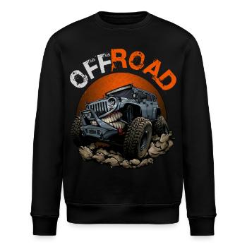 Offroad-Fahrzeug - Stanley/Stella Unisex Bio-Sweatshirt ROLLER - Schwarz - Vorne - Nik (191cm)