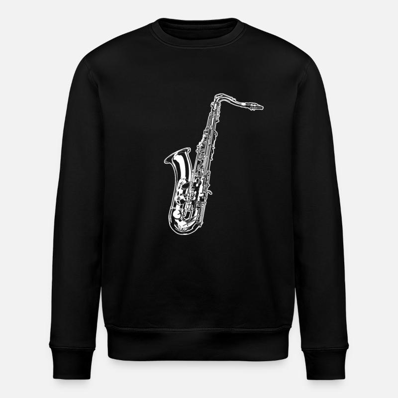 Saxophon - Stanley/Stella Unisex Bio-Sweatshirt ROLLER - Schwarz