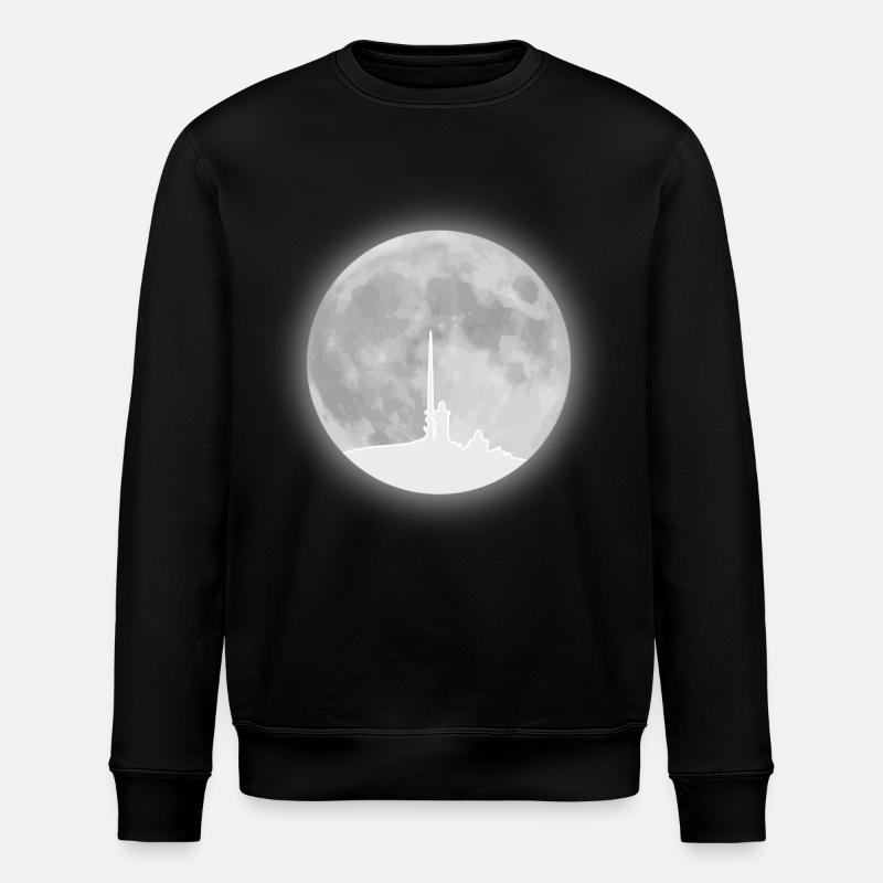 Brocken Vollmond Harz - Stanley/Stella Unisex Bio-Sweatshirt ROLLER - Schwarz