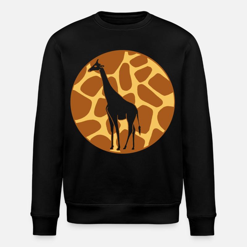 Giraffe - Stanley/Stella Unisex Bio-Sweatshirt ROLLER - Schwarz