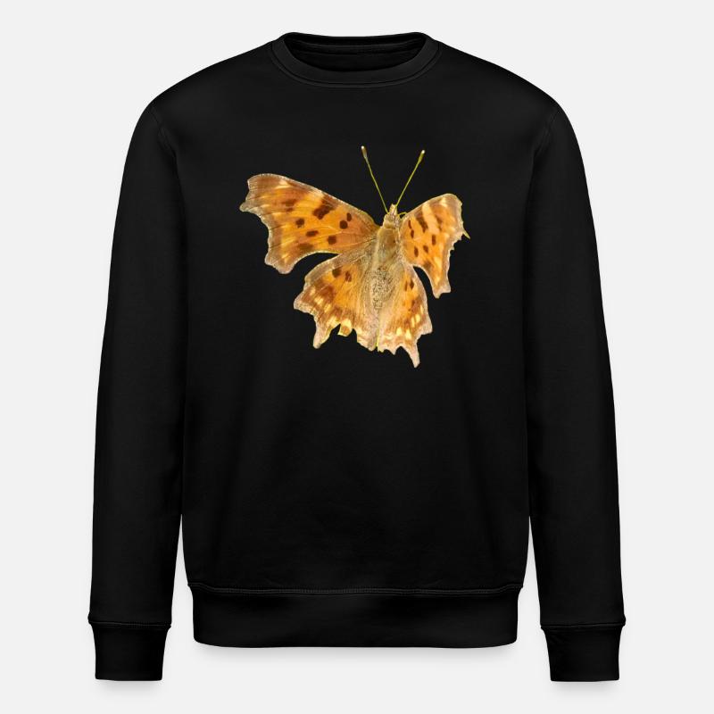 Schmetterling C-Falter - Stanley/Stella Unisex Bio-Sweatshirt ROLLER - Schwarz