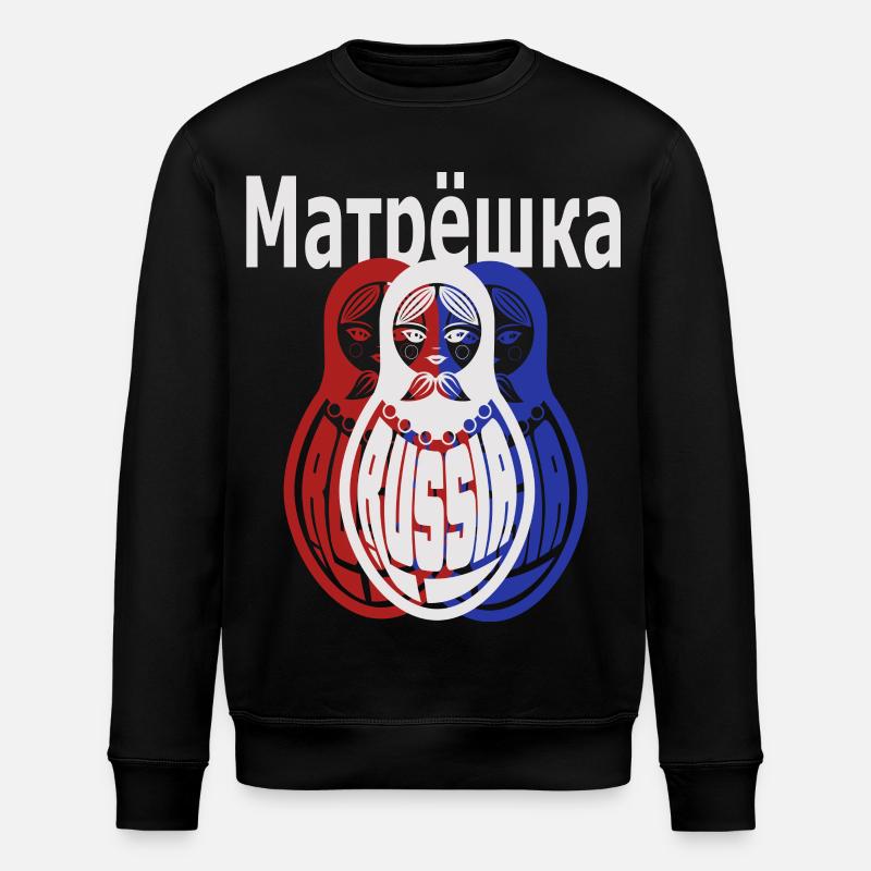 Matryoshka, russe - Sweat bio ROLLER Stanley/Stella Unisexe - noir